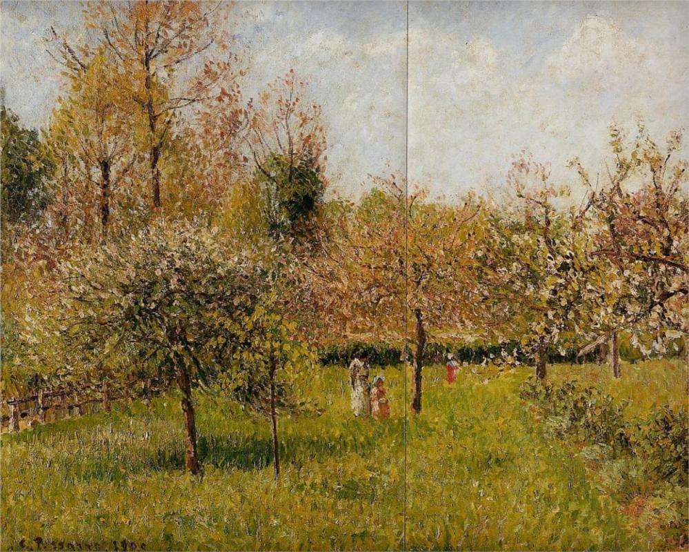 Spring at Eragny - Camille Pissarro Paintings